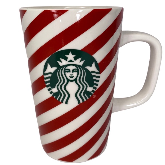 Starbucks Holiday Candy Cane Striped Coffee Mug - Picture 1 of 7